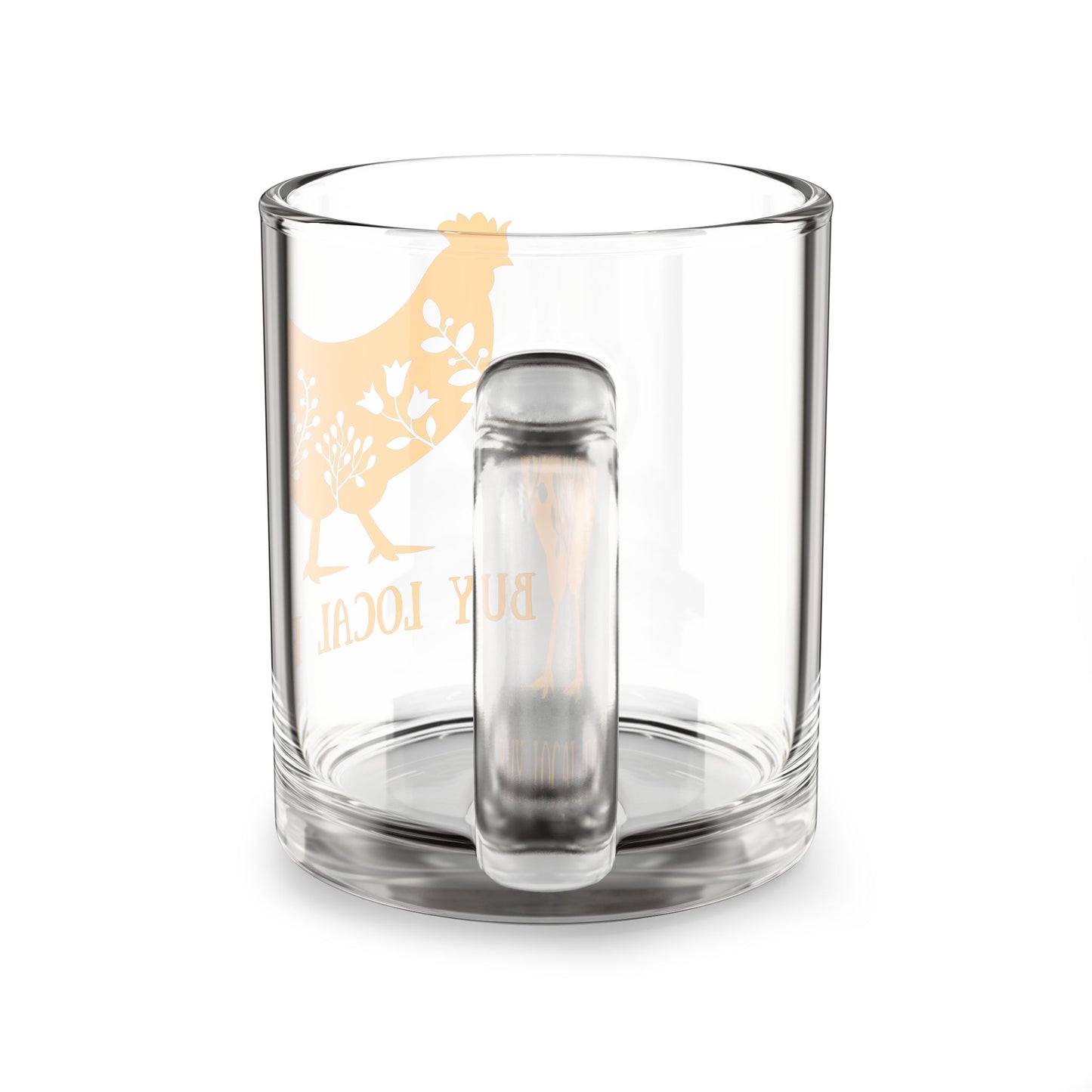 Buy Local Eggs Glass Mug, 10oz