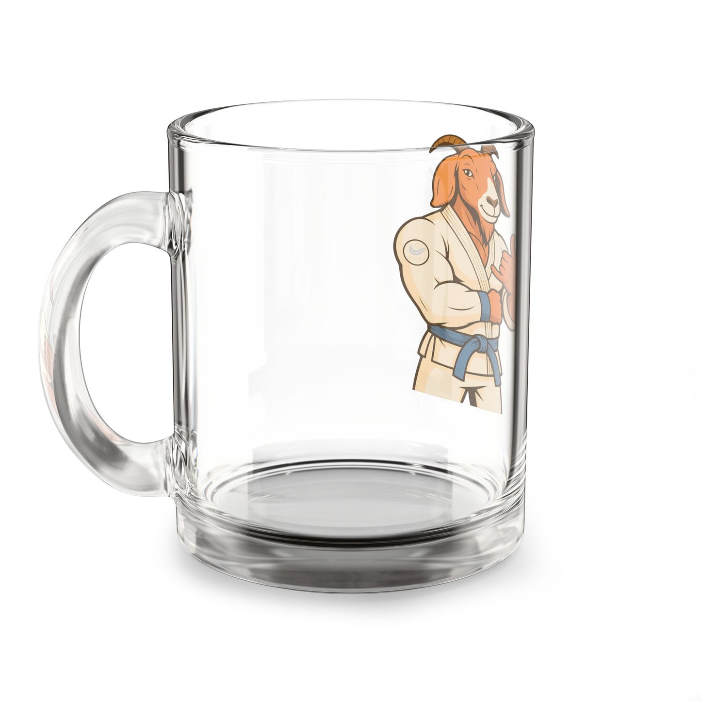 Jiujitsu Goat Glass Mug, 10oz
