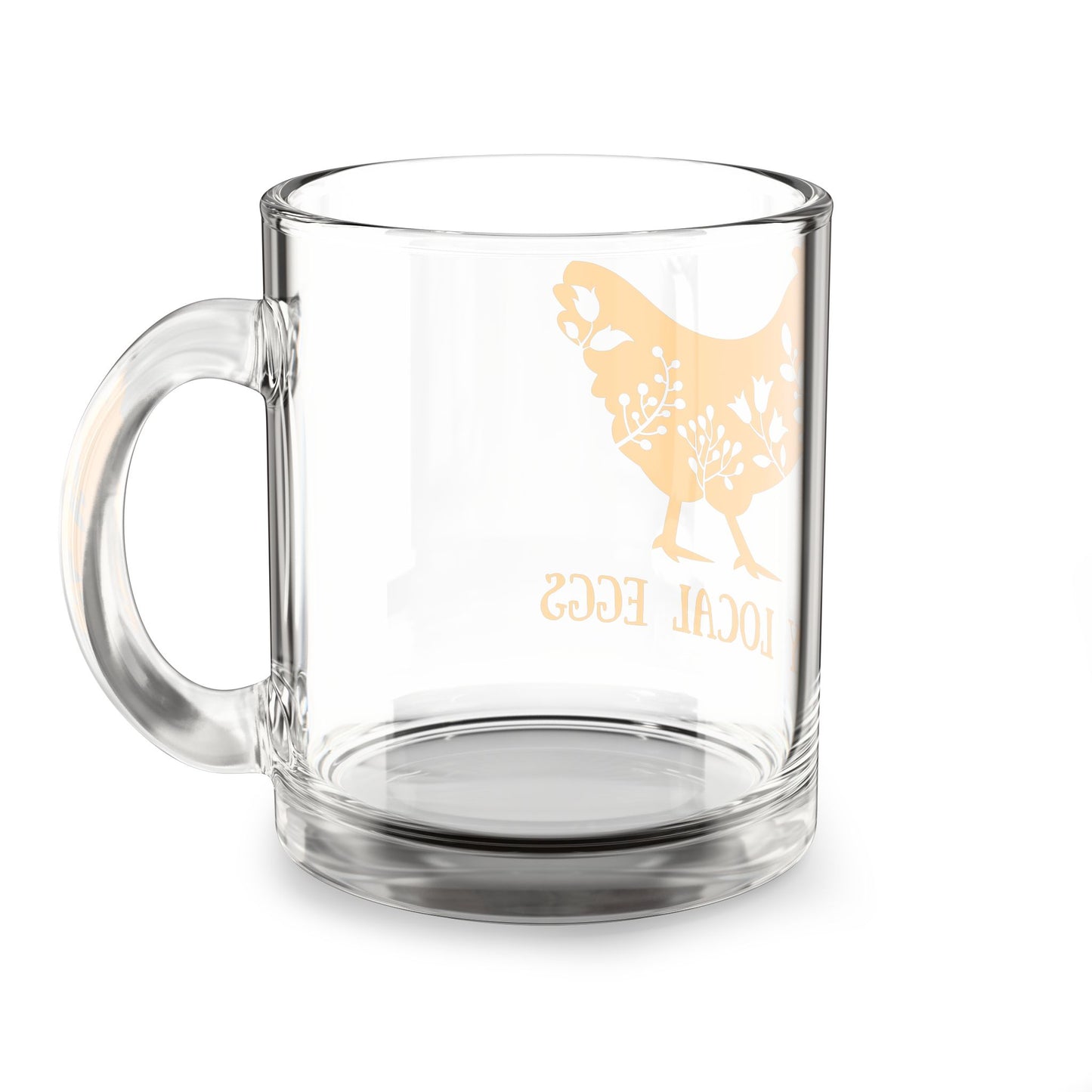 Buy Local Eggs Glass Mug, 10oz