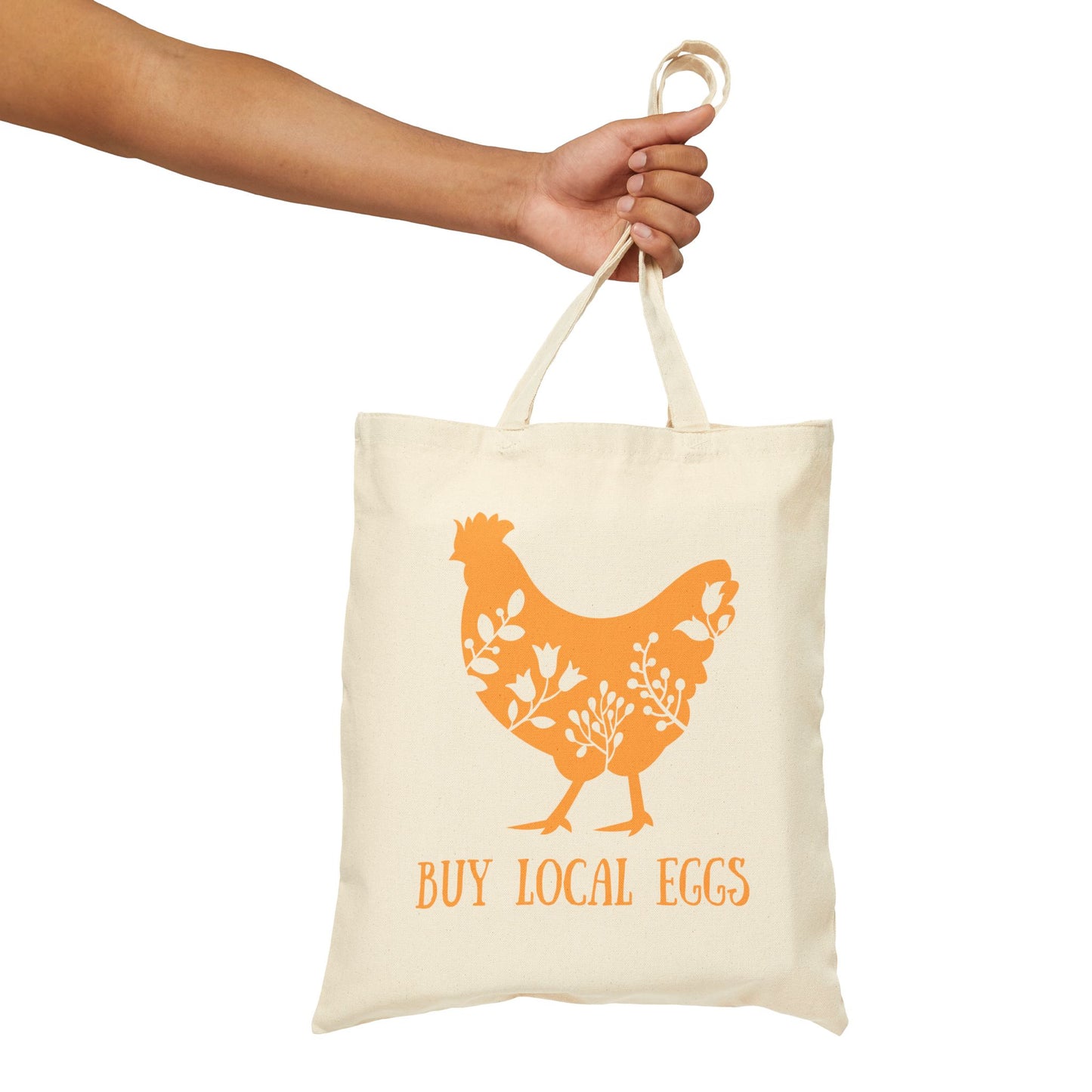 Buy Local Eggs Cotton Canvas Tote Bag