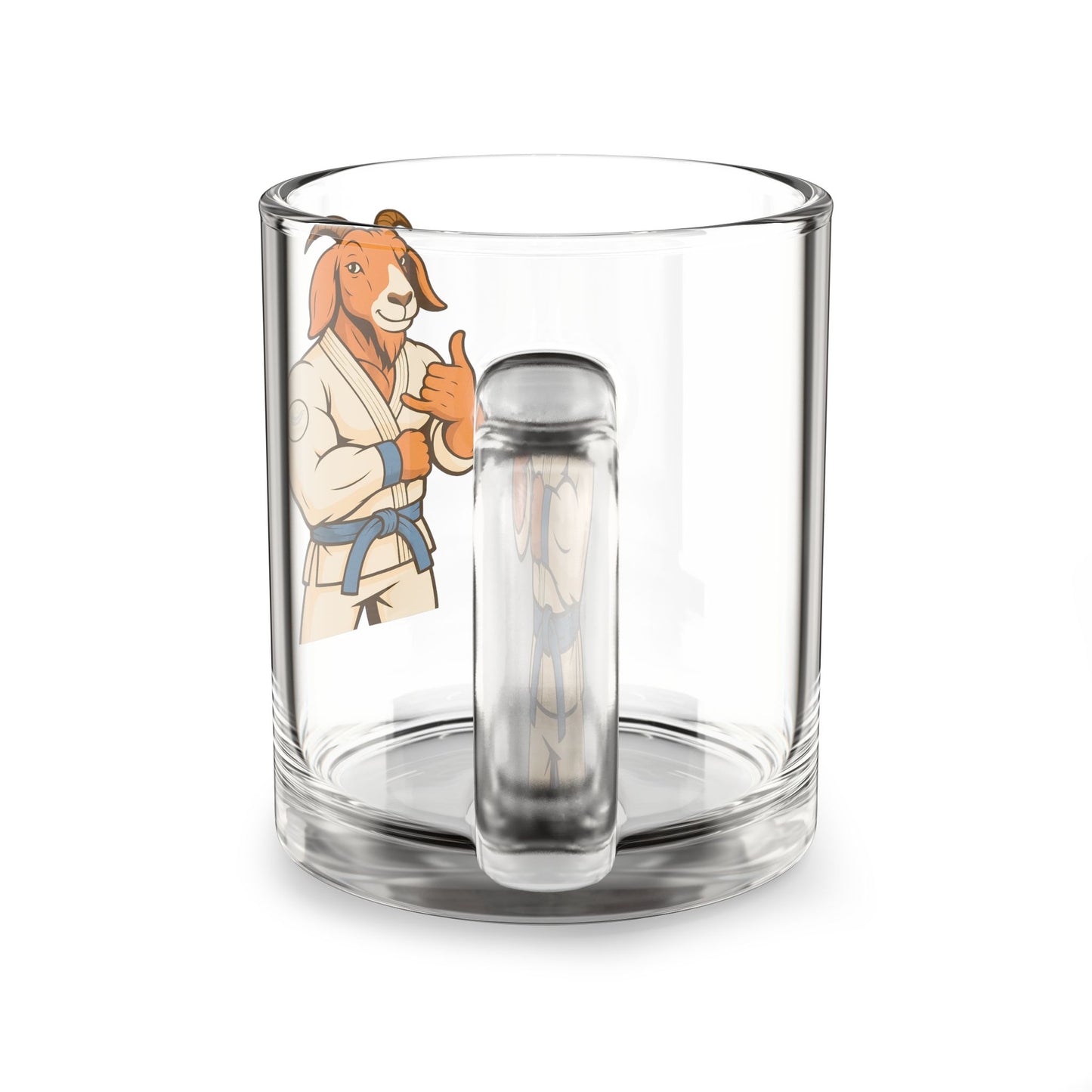 Jiujitsu Goat Glass Mug, 10oz