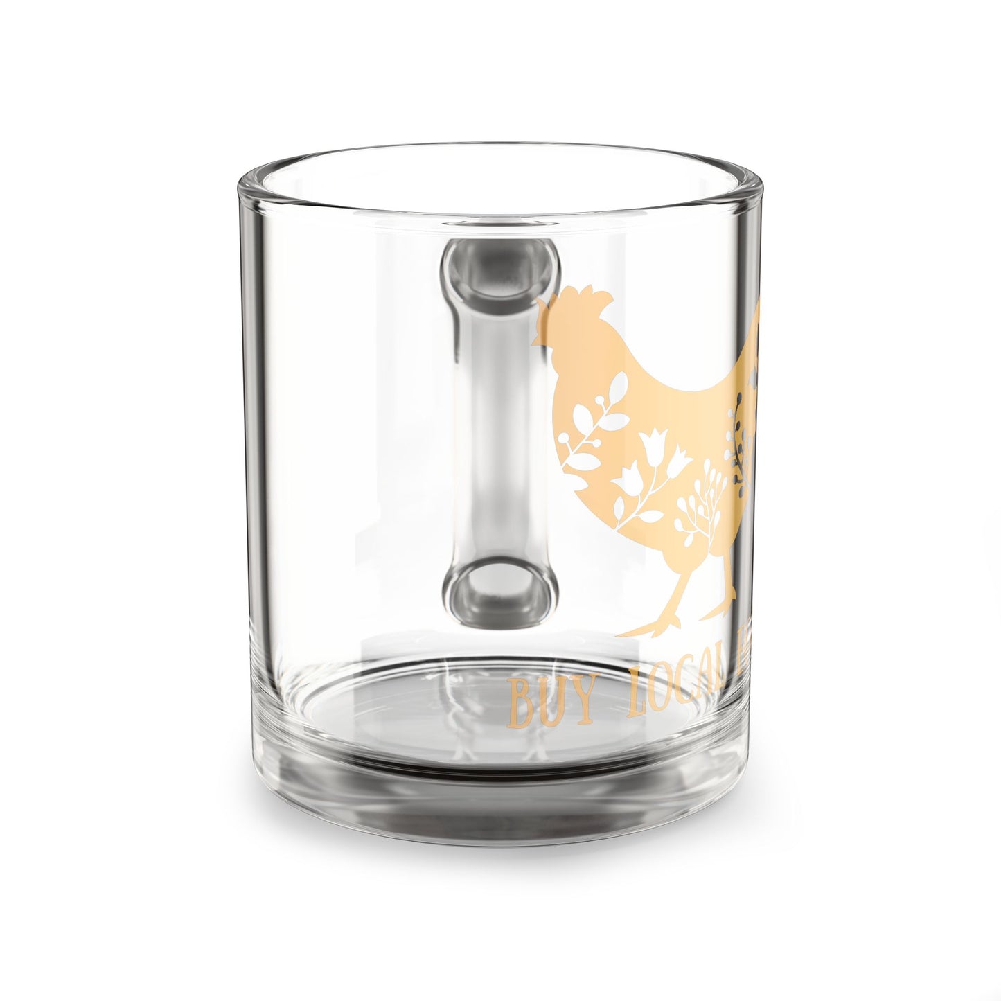 Buy Local Eggs Glass Mug, 10oz