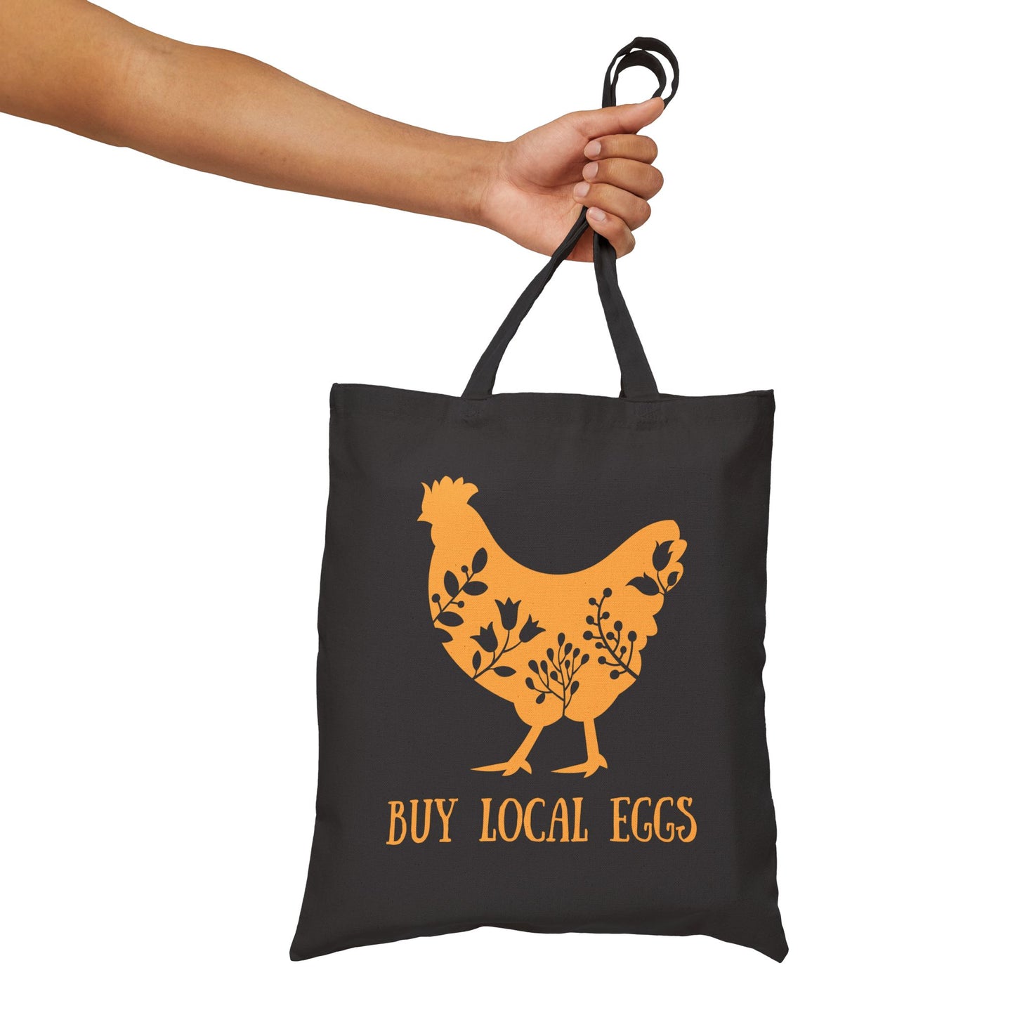 Buy Local Eggs Cotton Canvas Tote Bag