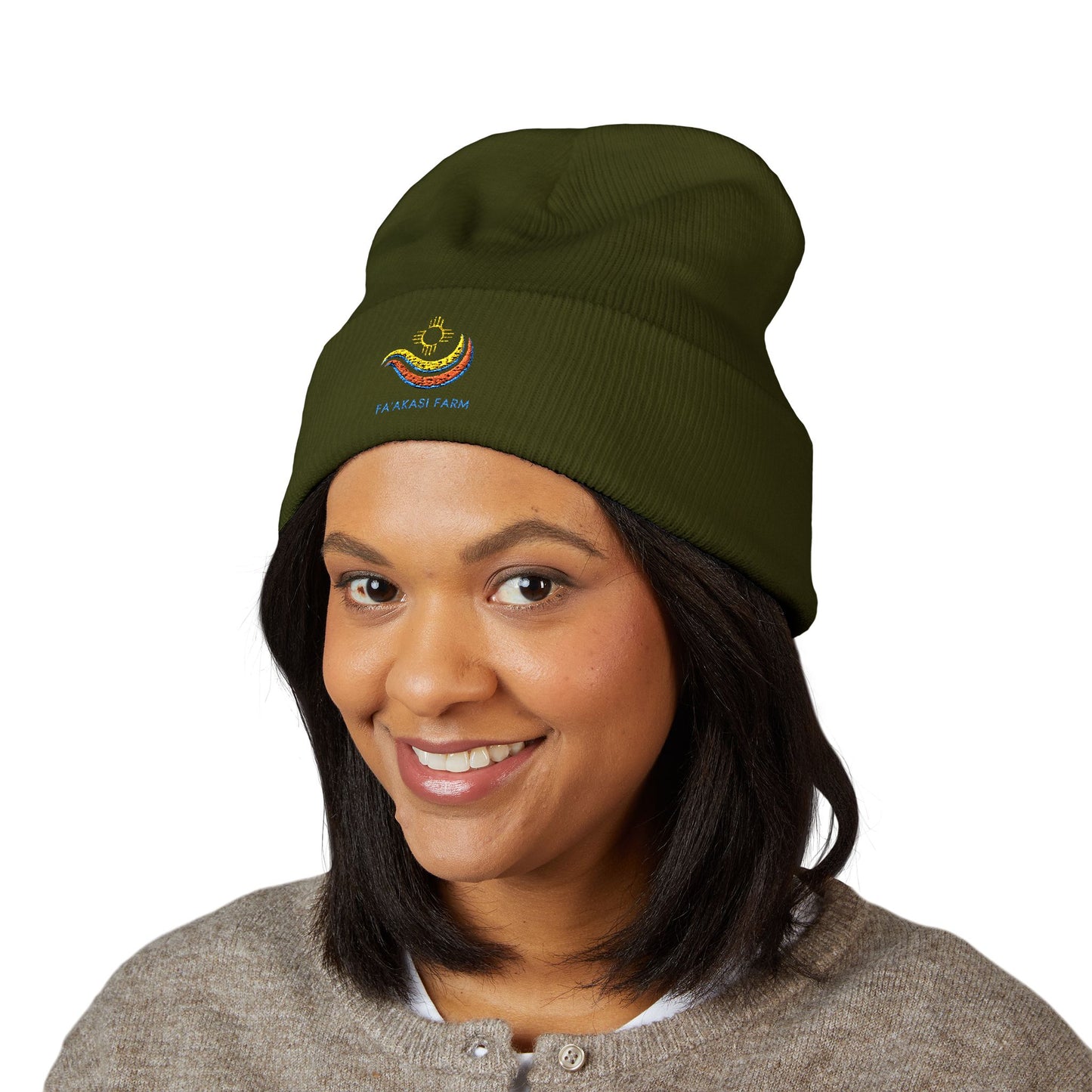 Fa’akasi Farm Classic Cuffed Beanie (Embroidery)