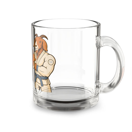 Jiujitsu Goat Glass Mug, 10oz
